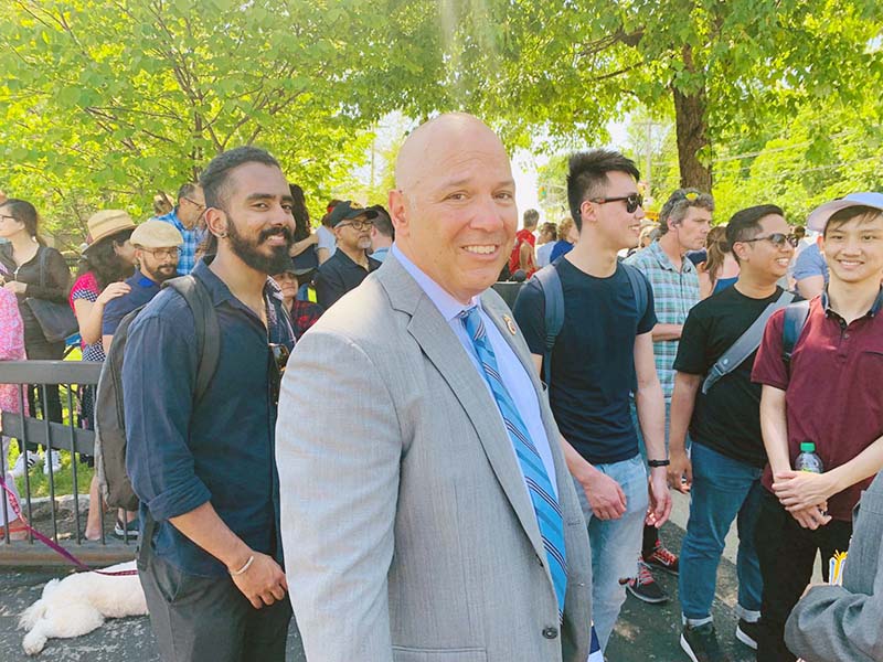 Memorial Day march with NYC Comptroller Stringer